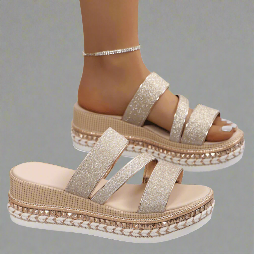 Helga | Dames Luxe Wedge Sandalen
