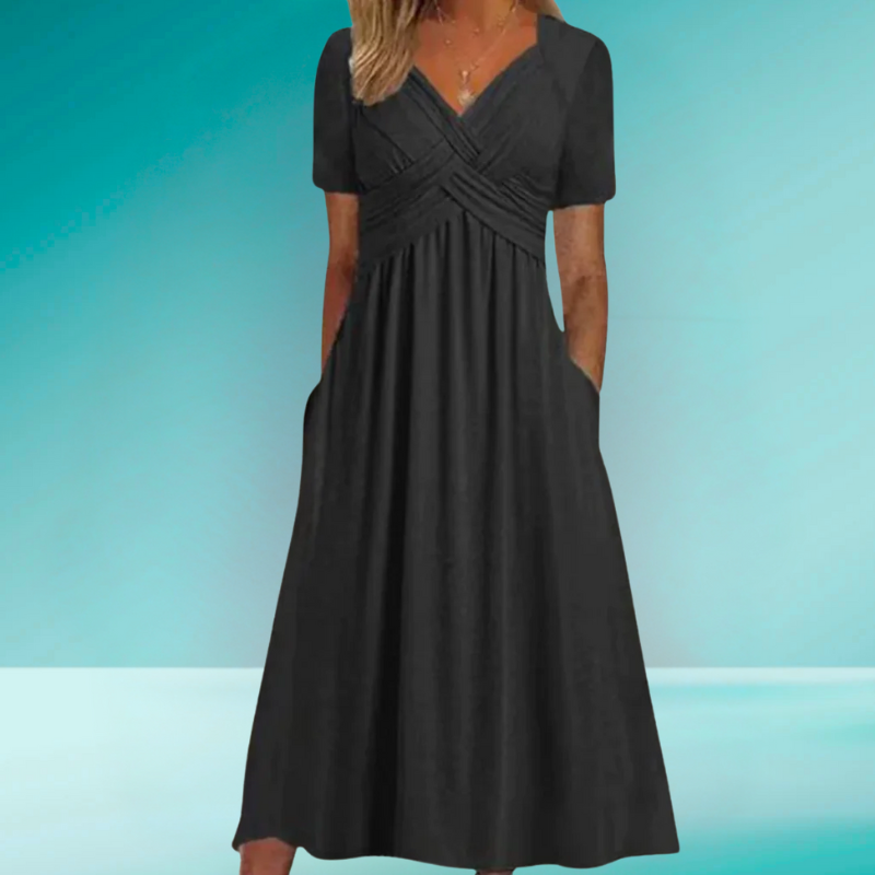 Mirella™ | Elegante V-hals Jurk