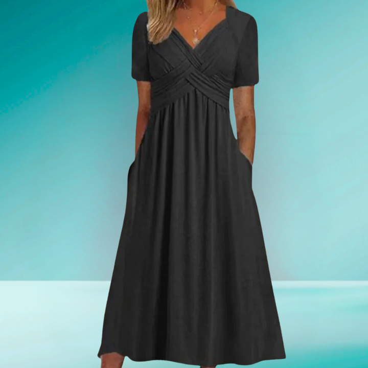 Mirella™ | Elegante V-hals Jurk