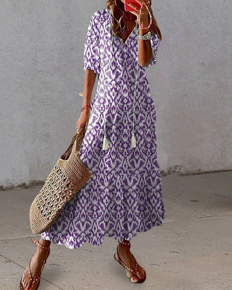 Diana™ - Boho Buikbedekkende Jurk