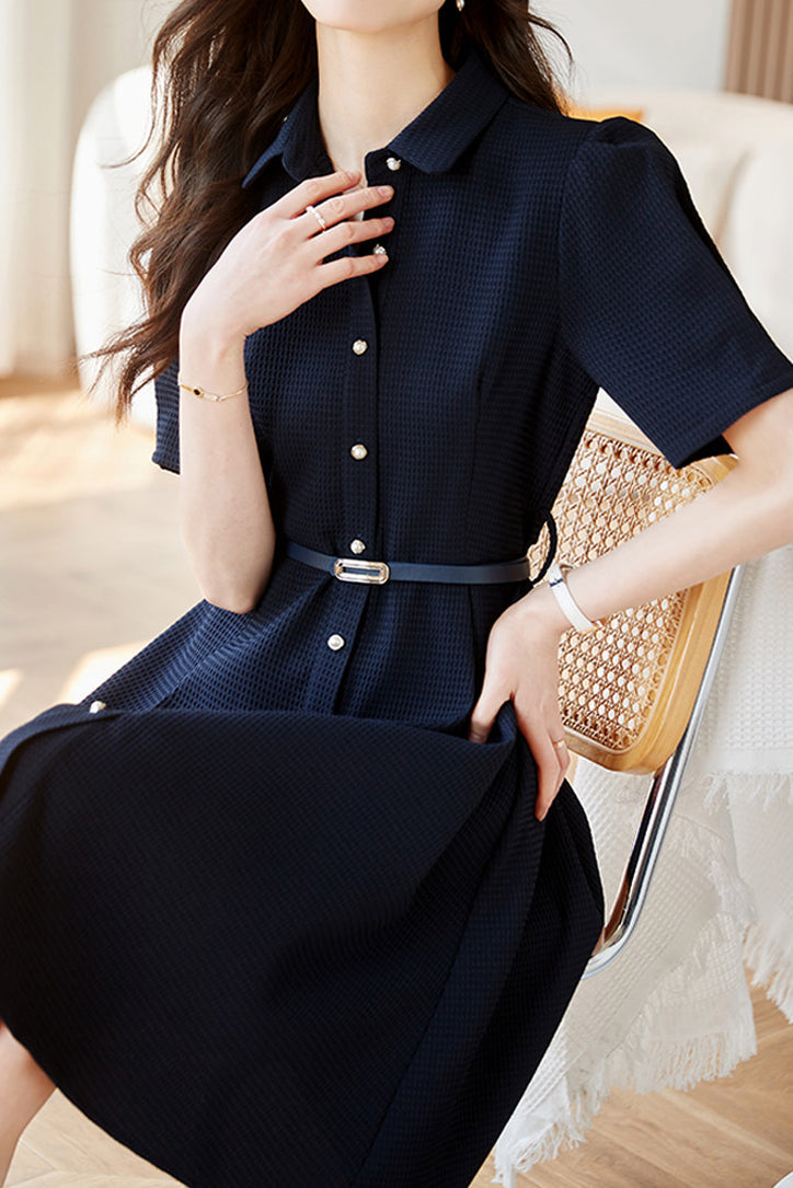 Waffle Dress met Riem
