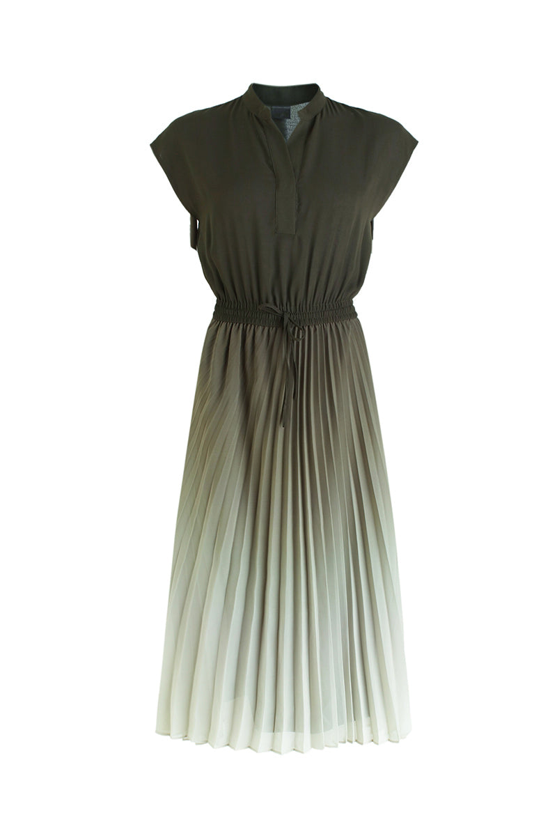 Ombre Plissé Jurk