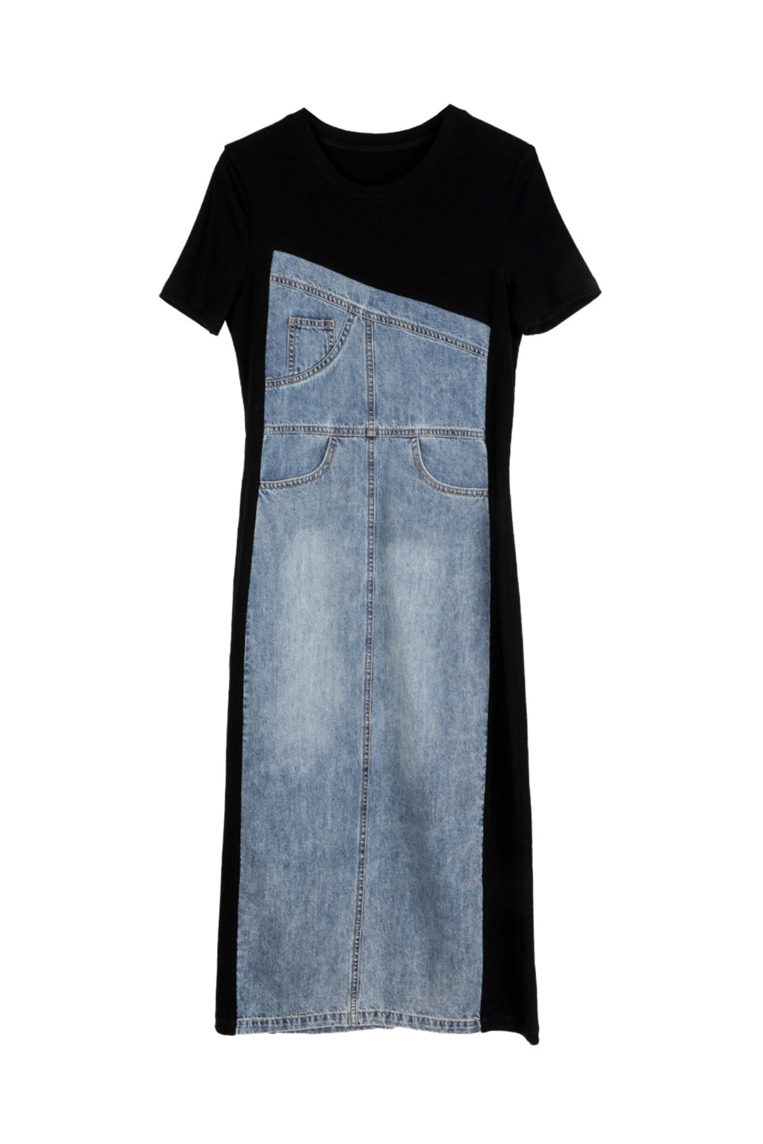 Lange Jurk met Denim
