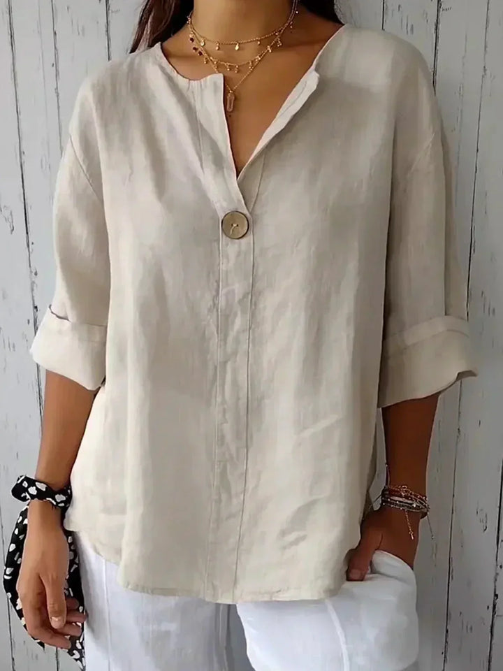 Jessa™ - Relaxed V-Neck Blouse