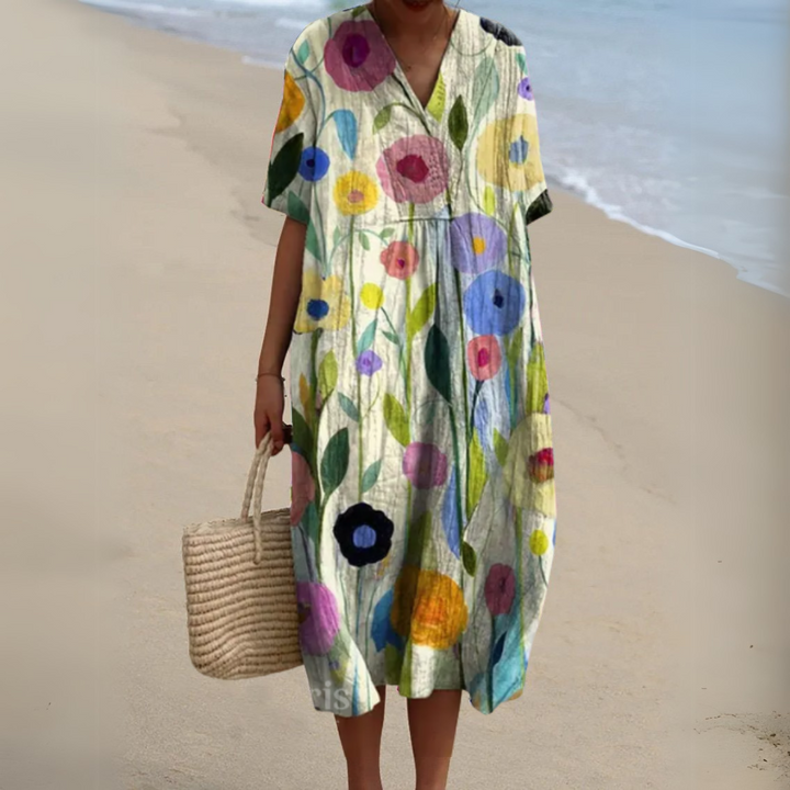 Nicole | Zomerjurk met Bloemen
