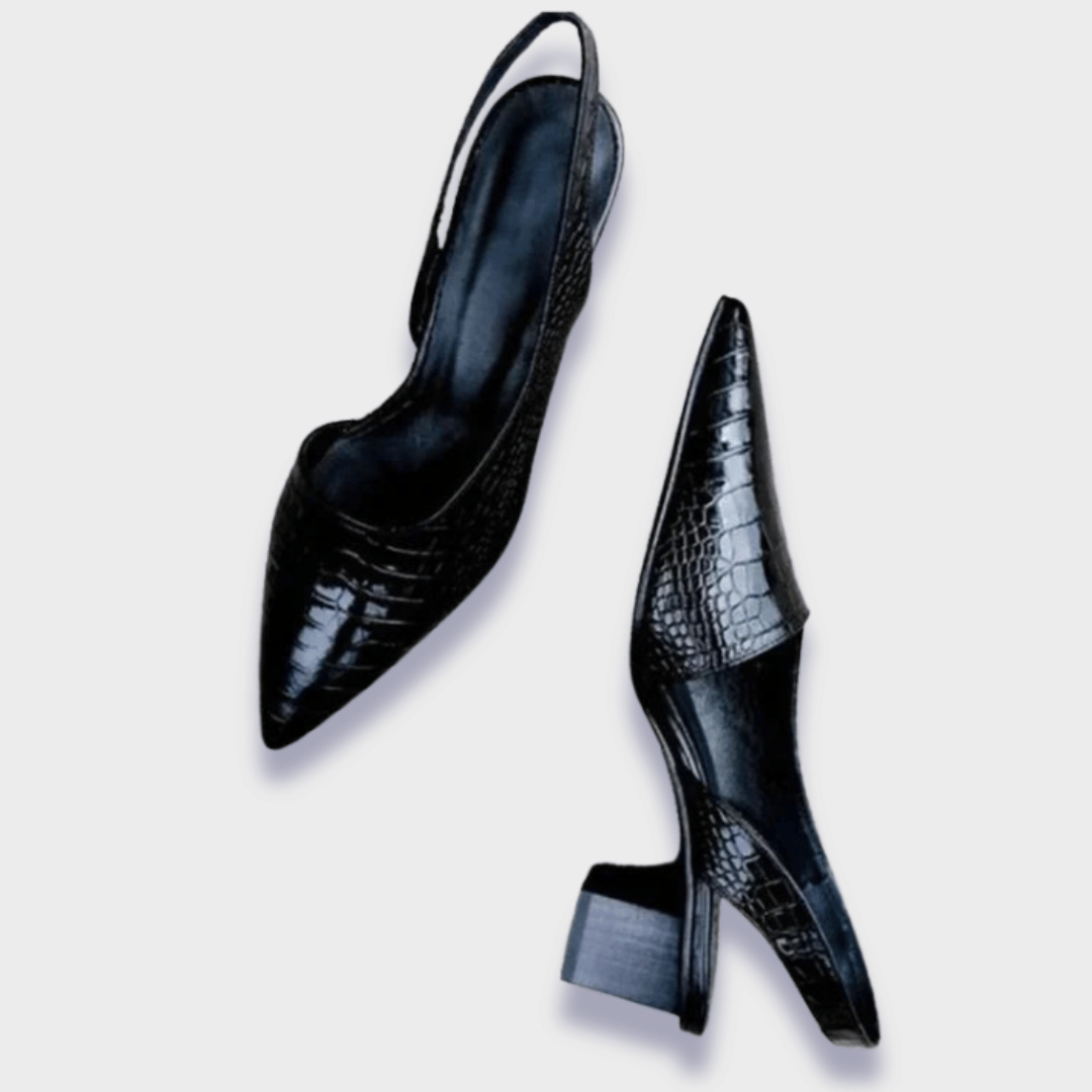 Heidi | Dames Orthopedische Faux Leren Hakken