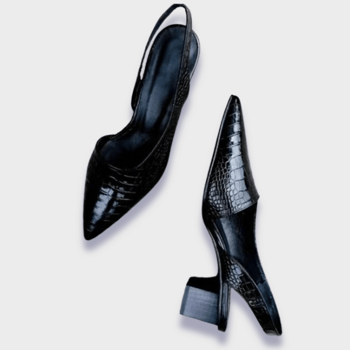 Heidi | Dames Orthopedische Faux Leren Hakken