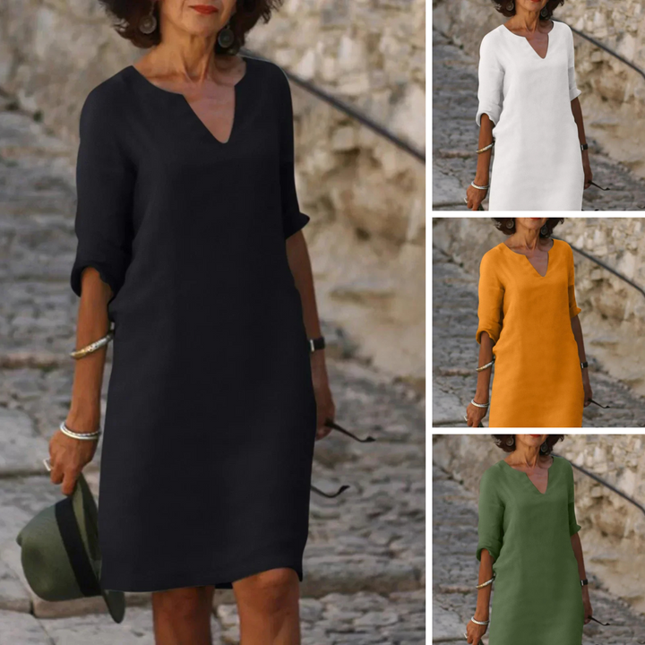 Josephine™ | Elegante Jurk met V-hals