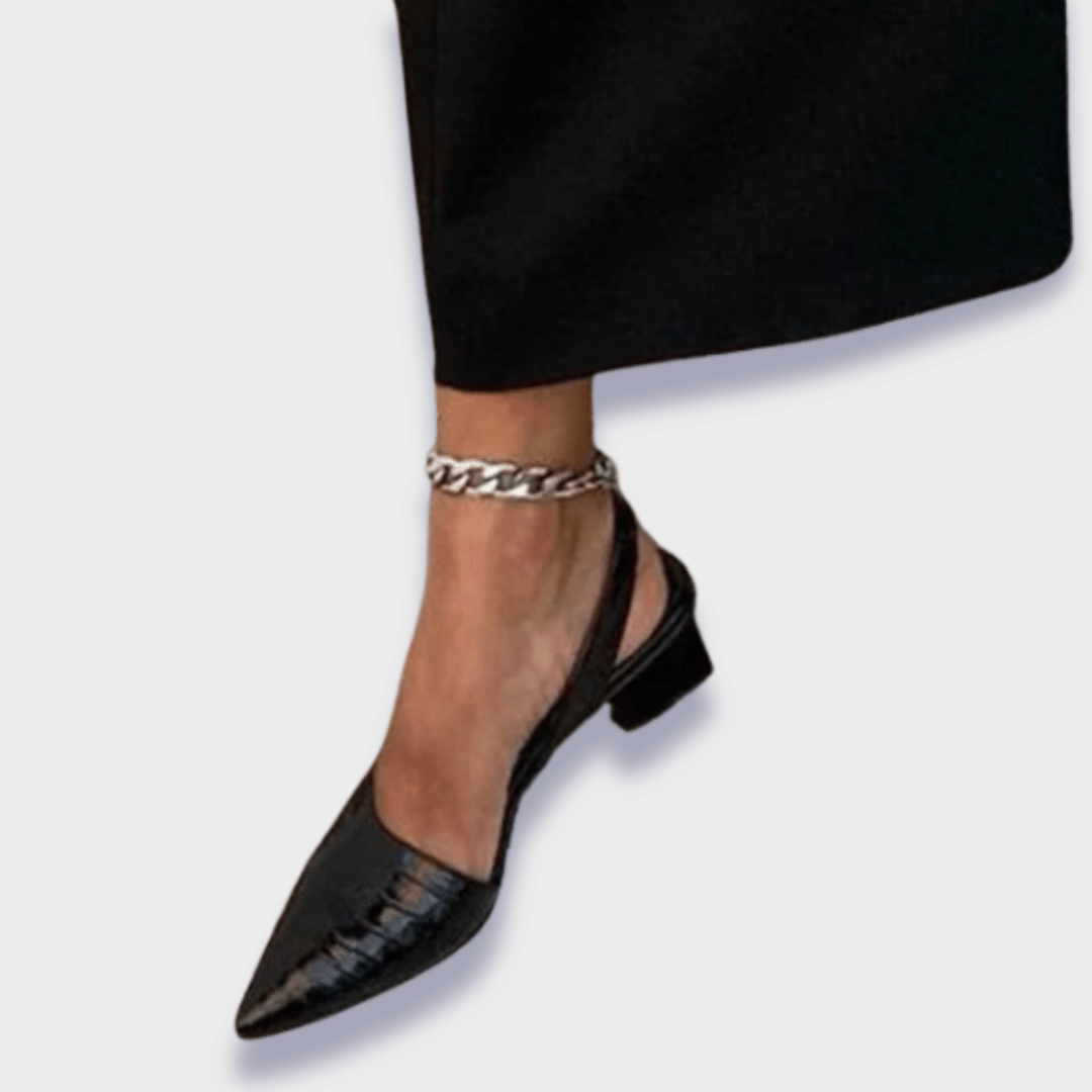 Heidi | Dames Orthopedische Faux Leren Hakken