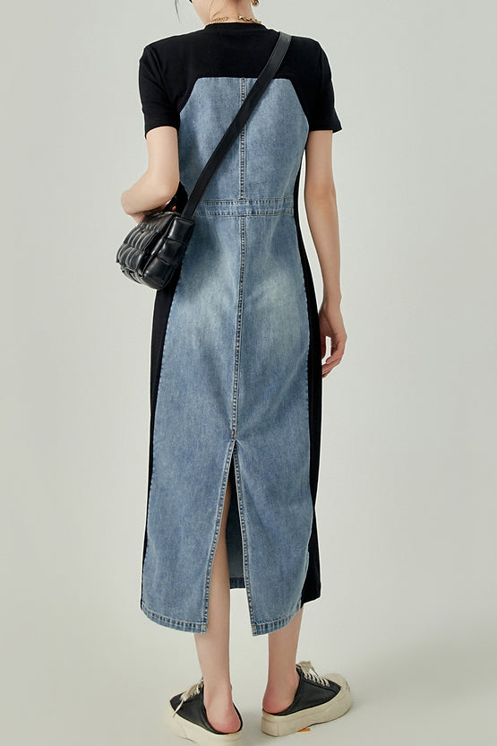 Lange Jurk met Denim