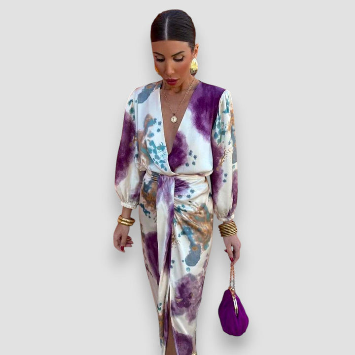 Larissa | Elegante V-Hals Jurk