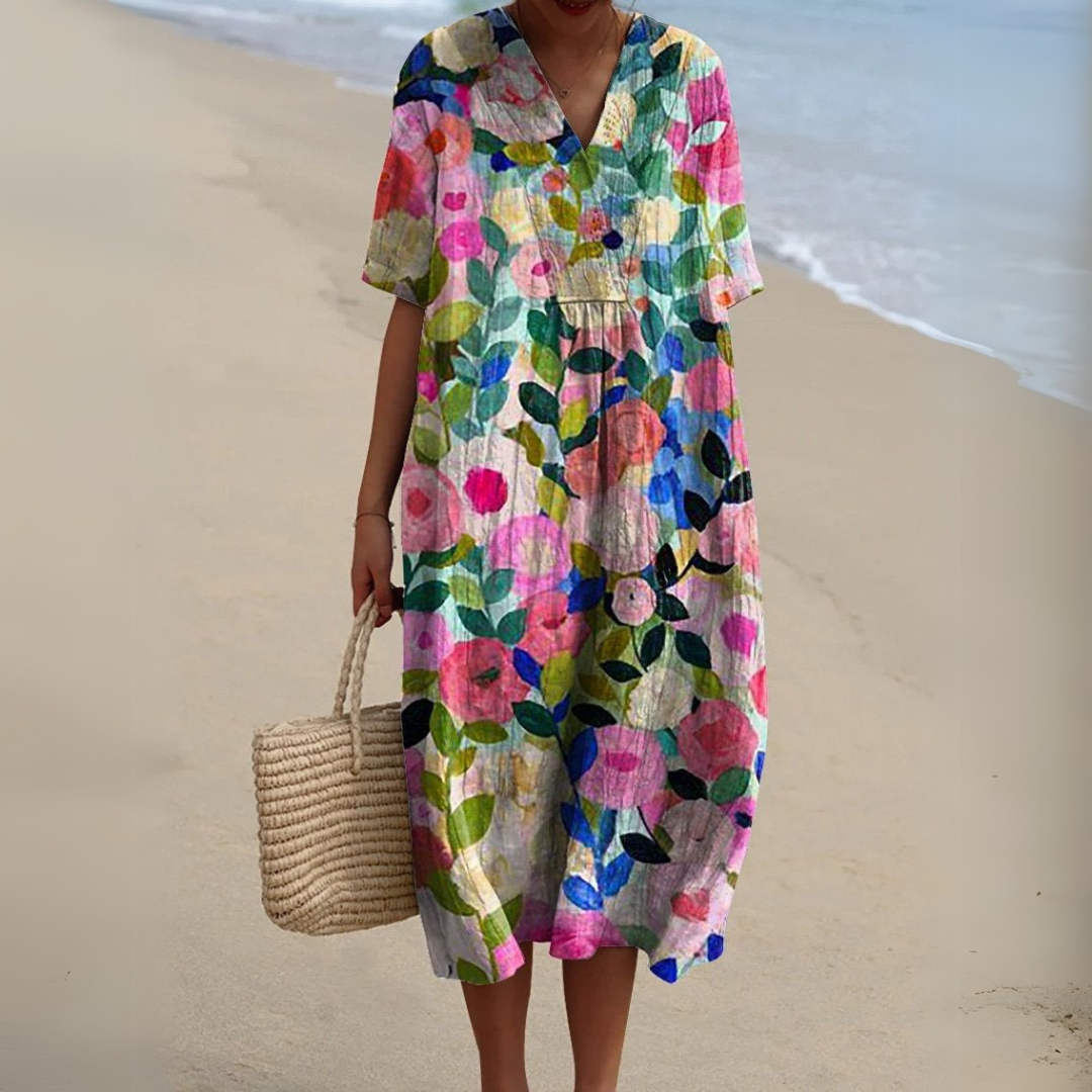 Nicole | Zomerjurk met Bloemen
