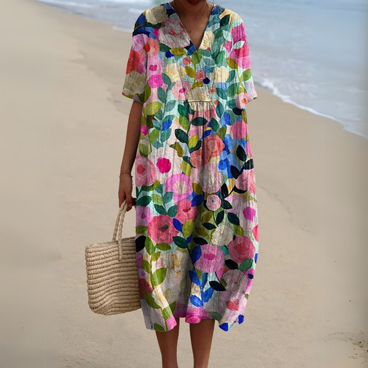 Nicole | Zomerjurk met Bloemen