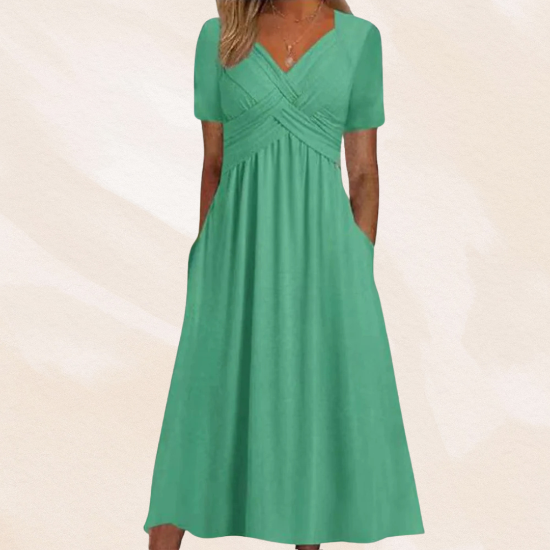 Mirella™ | Elegante V-hals Jurk