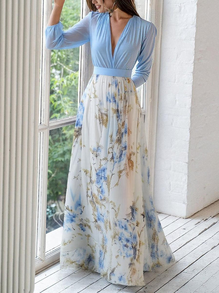 Harper™ | Striking Floral Print Maxi Dress