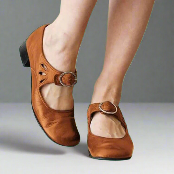 Denisa | Women's Orthopaedic Leather Wedge Sandals