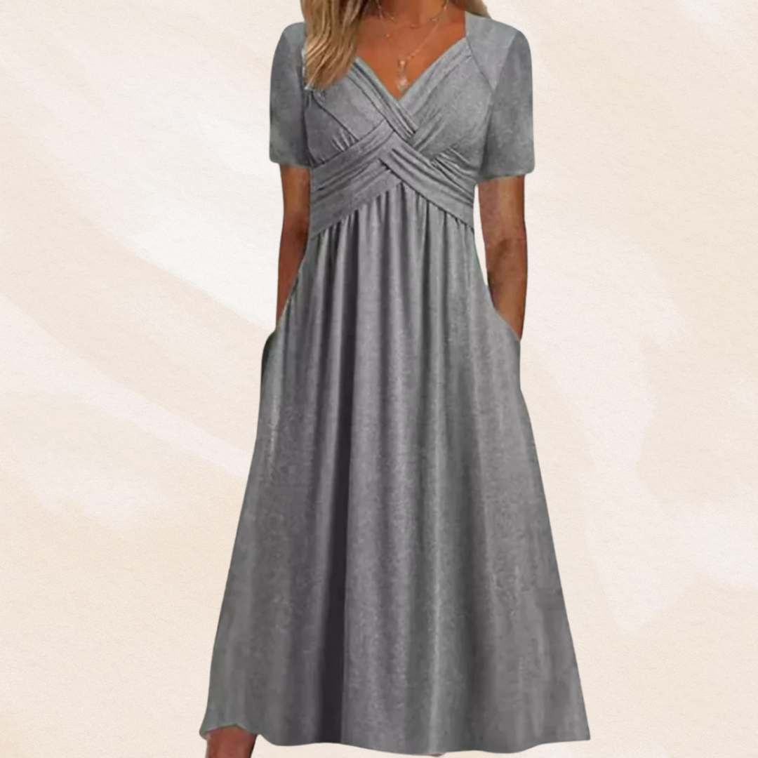 Mirella™ | Elegante V-hals Jurk