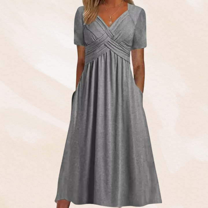 Mirella™ | Elegante V-hals Jurk