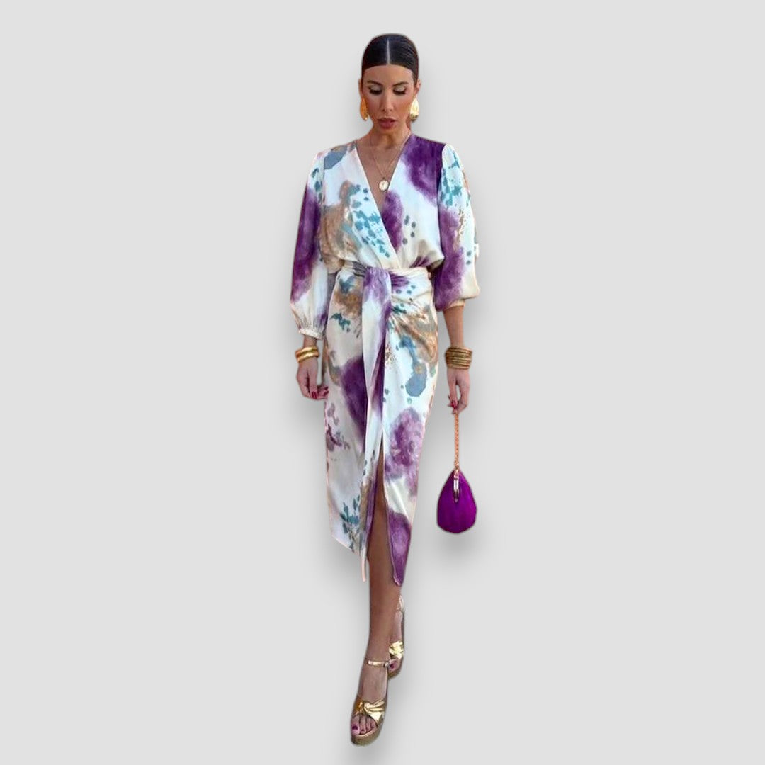 Larissa | Elegante V-Hals Jurk