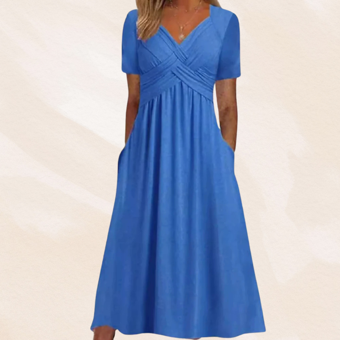 Mirella™ | Elegante V-hals Jurk