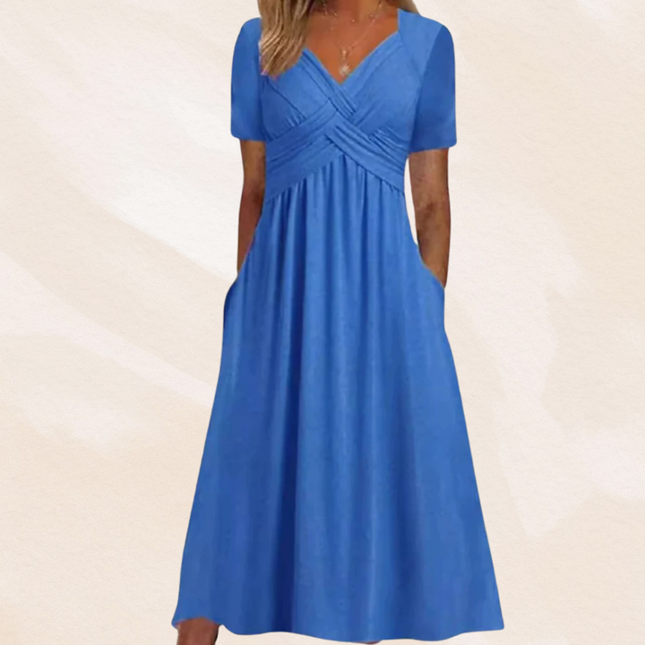 Mirella™ | Elegante V-hals Jurk