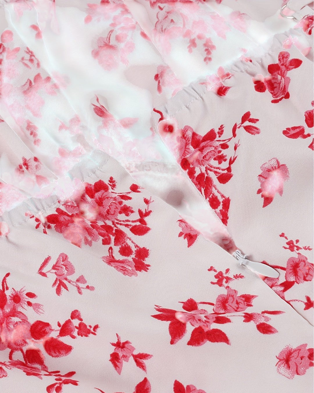 Margaux zomerjurk met spaghettibandjes en vintage bloemenprint