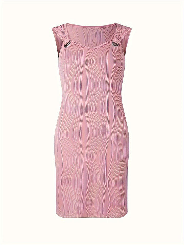 Vance | Textured Ring-Detail Dress