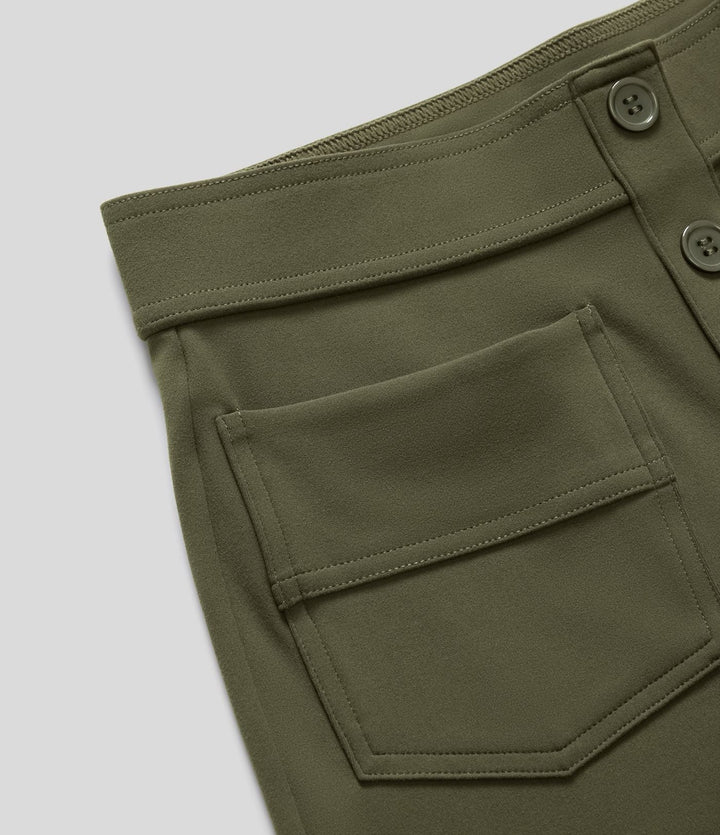 Cate | Elastische broek met hoge Taille | 1+1 GRATIS
