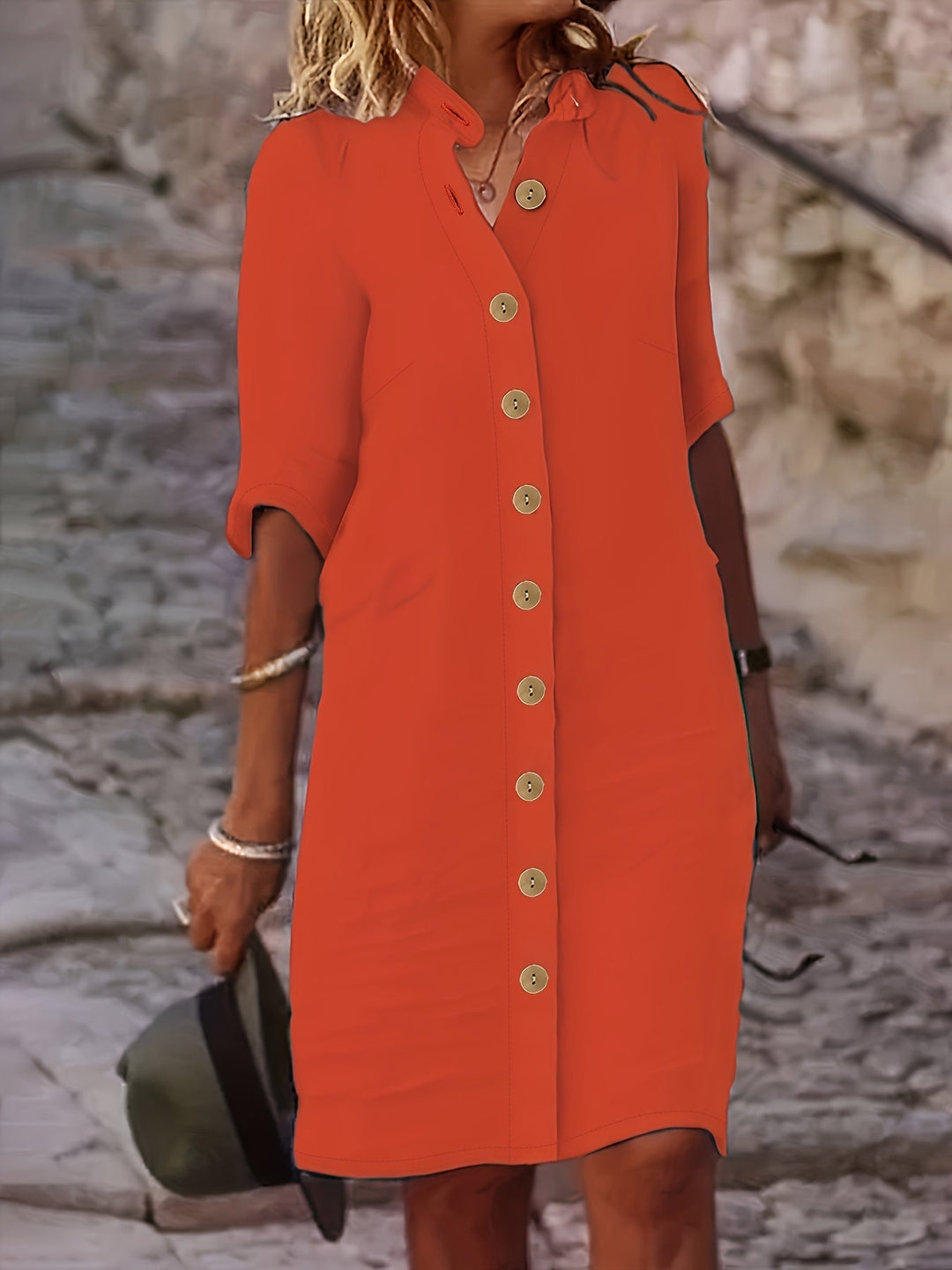 Adele | Button-Down Shirt Dress