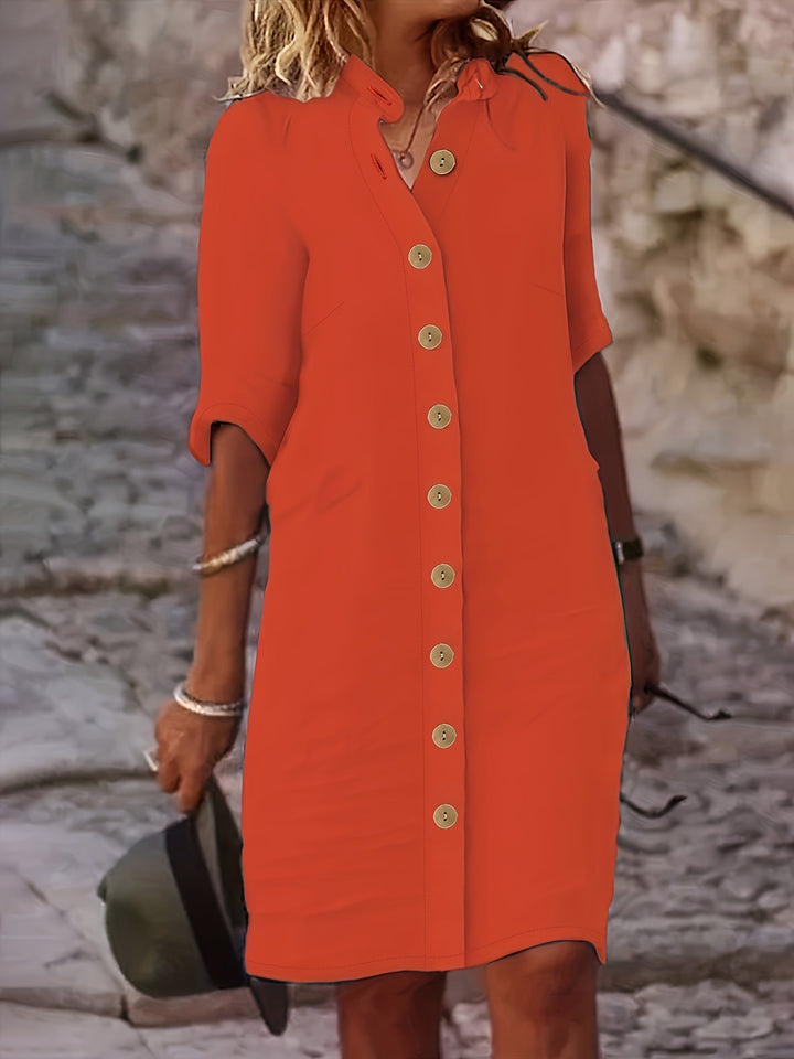 Adele | Button-Down Shirt Dress