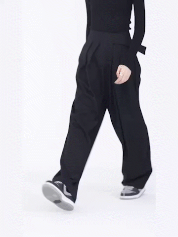 Velcro Broek met Brede Pijpen