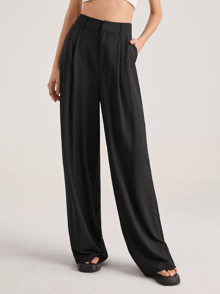 Plus Size Broek met Hoge Taille