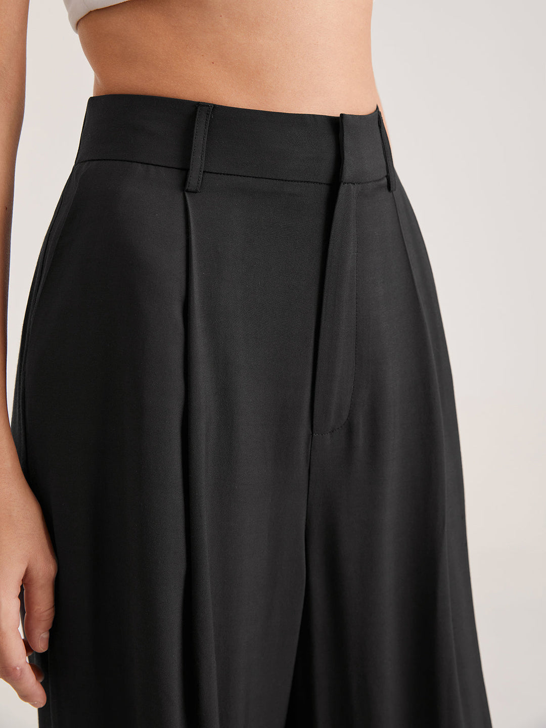 Plus Size Broek met Hoge Taille