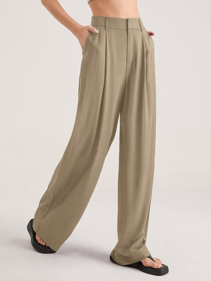 Plus Size Broek met Hoge Taille