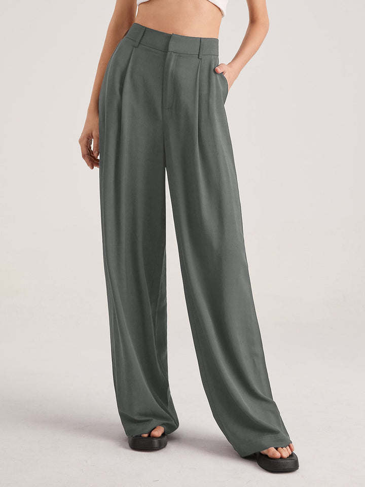Plus Size Broek met Hoge Taille