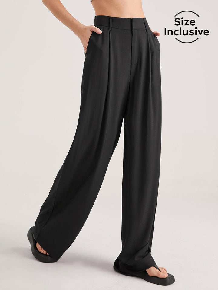 Plus Size Broek met Hoge Taille