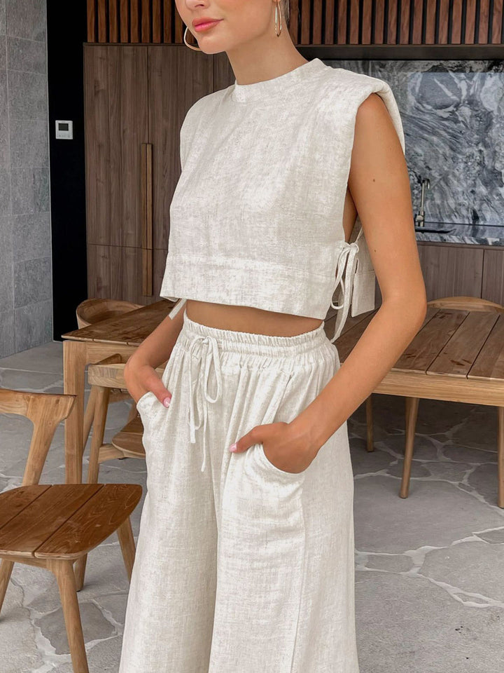 Two-Piece Linnen Set (Shirt + Broek)