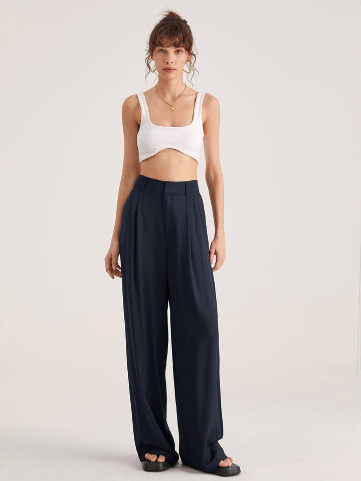 Plus Size Broek met Hoge Taille