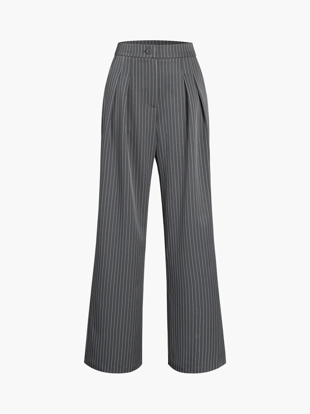 Gestreepte Wijde Broek met Plooien