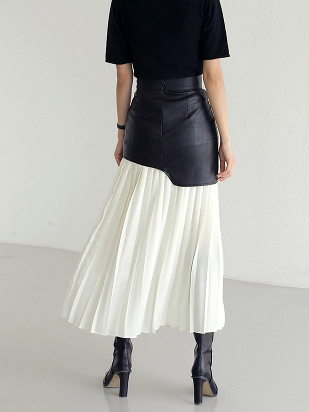 Chiffon Geplooide Midi Rok