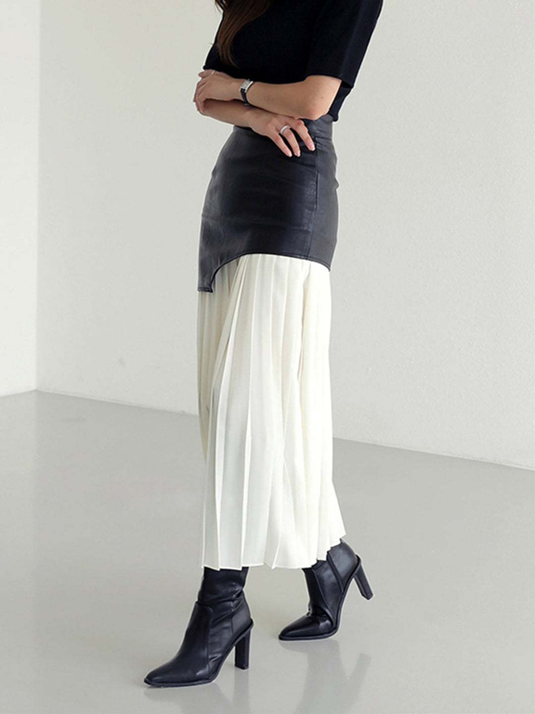 Chiffon Geplooide Midi Rok