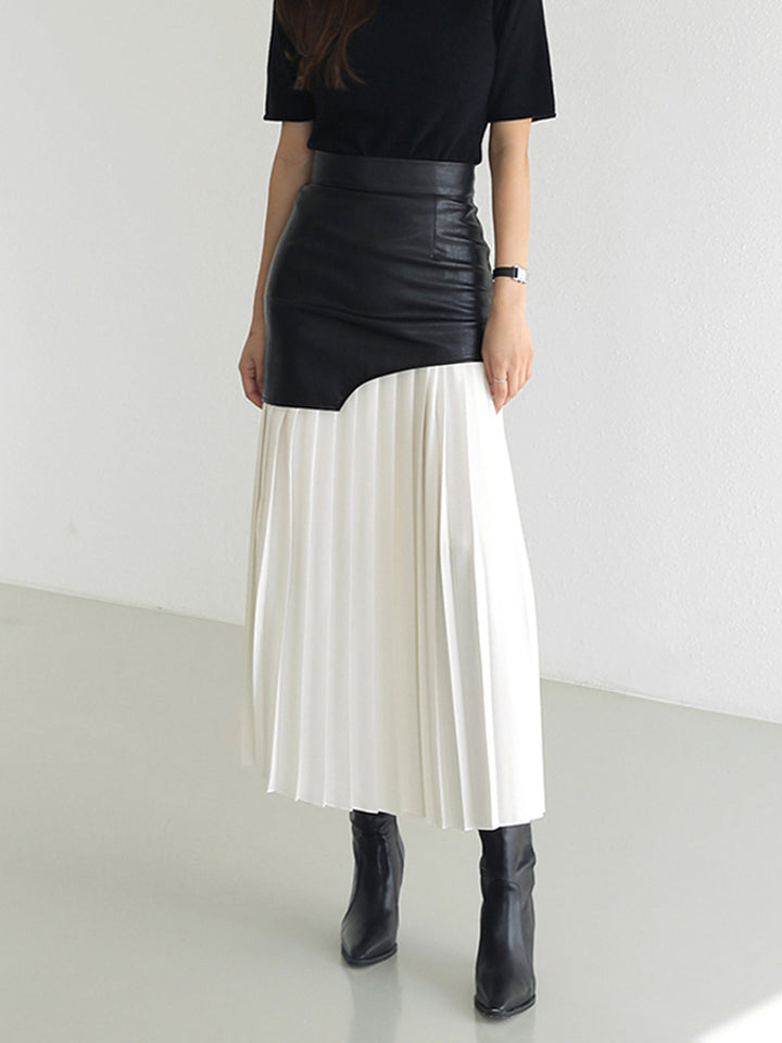 Chiffon Geplooide Midi Rok
