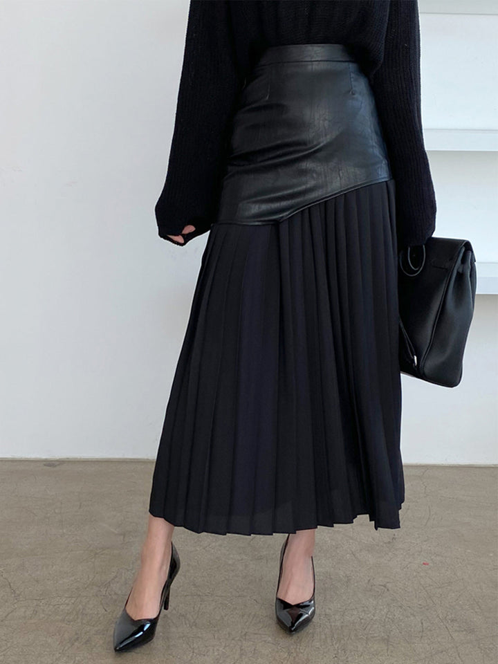 Chiffon Geplooide Midi Rok