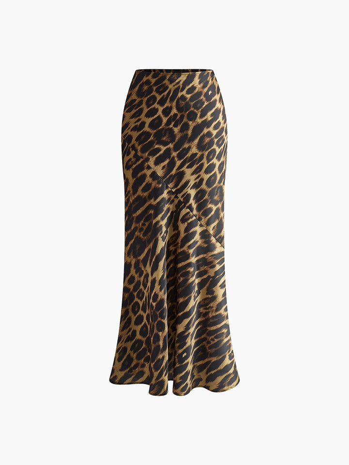 Elegante Maxi Rok met Luipaardprint