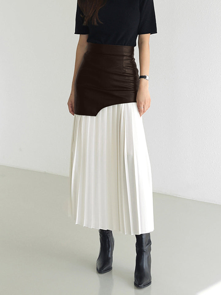 Chiffon Geplooide Midi Rok