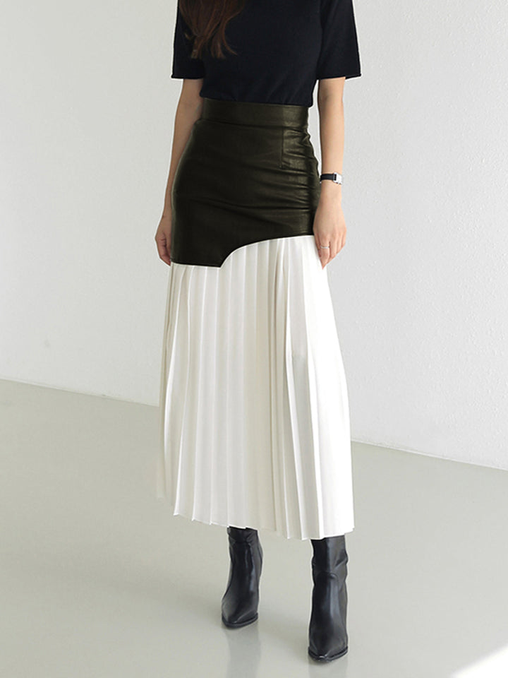 Chiffon Geplooide Midi Rok