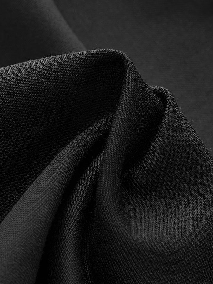 Asymmetrische Brede Pantalon met Lage Knopen