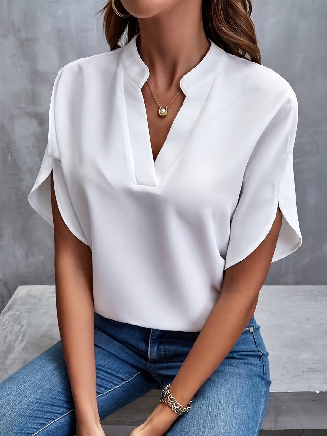 Mina™ - Elegant Luxe Blouse