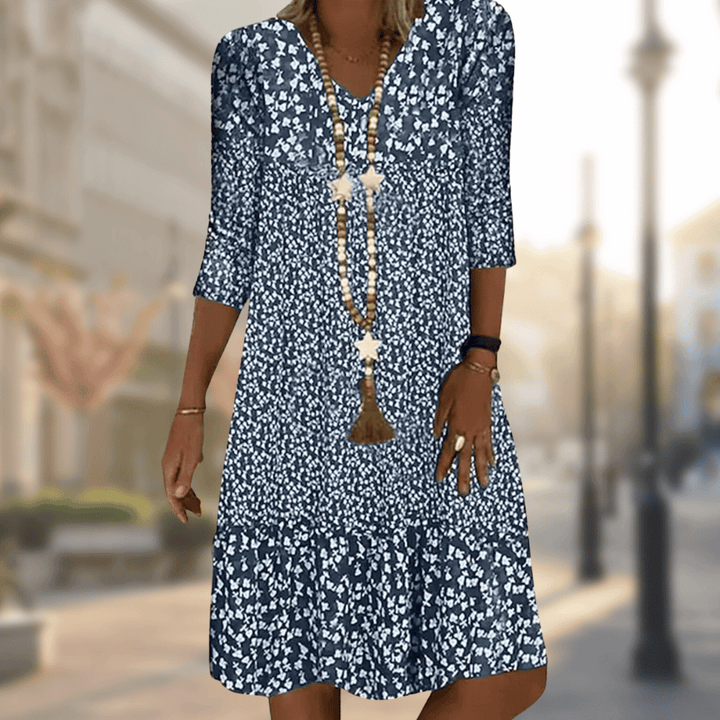 Ursula | Floral Print Midi Dress