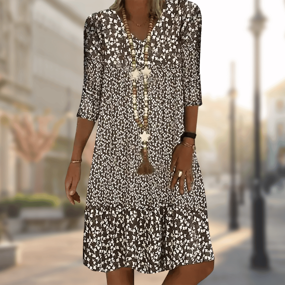 Ursula | Floral Print Midi Dress